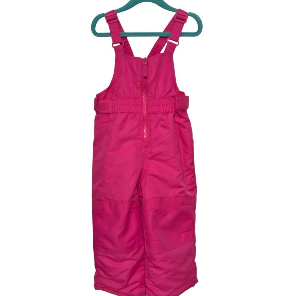 Cat & Jack Girls Kids Pink Heavyweight 1-Piece Winter Outdoor Snow Bib. 2. 2T.